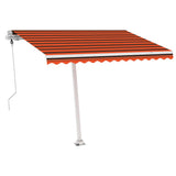 VidaXL Luifel vrijstaand automatisch 300x250 cm oranje en bruin