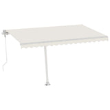 VidaXL Luifel vrijstaand automatisch 400x300 cm crèmekleurig