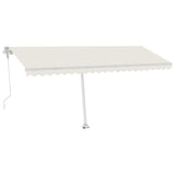 VidaXL Luifel vrijstaand automatisch 500x300 cm crèmekleurig
