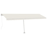 VidaXL Luifel vrijstaand handmatig uittrekbaar 600x300 cm crèmekleurig