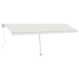 VidaXL Luifel vrijstaand automatisch 600x300 cm crèmekleurig