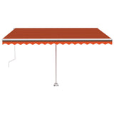VidaXL Luifel vrijstaand automatisch 450x350 cm oranje en bruin