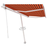 VidaXL Luifel vrijstaand automatisch 450x350 cm oranje en bruin