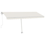 VidaXL Luifel vrijstaand automatisch 500x350 cm crèmekleurig