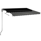 VidaXL Luifel automatisch met LED en windsensor 300x250 cm antraciet