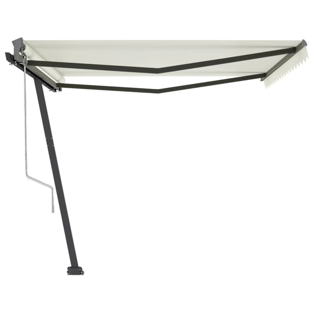 VidaXL Luifel vrijstaand automatisch 400x300 cm crèmekleurig