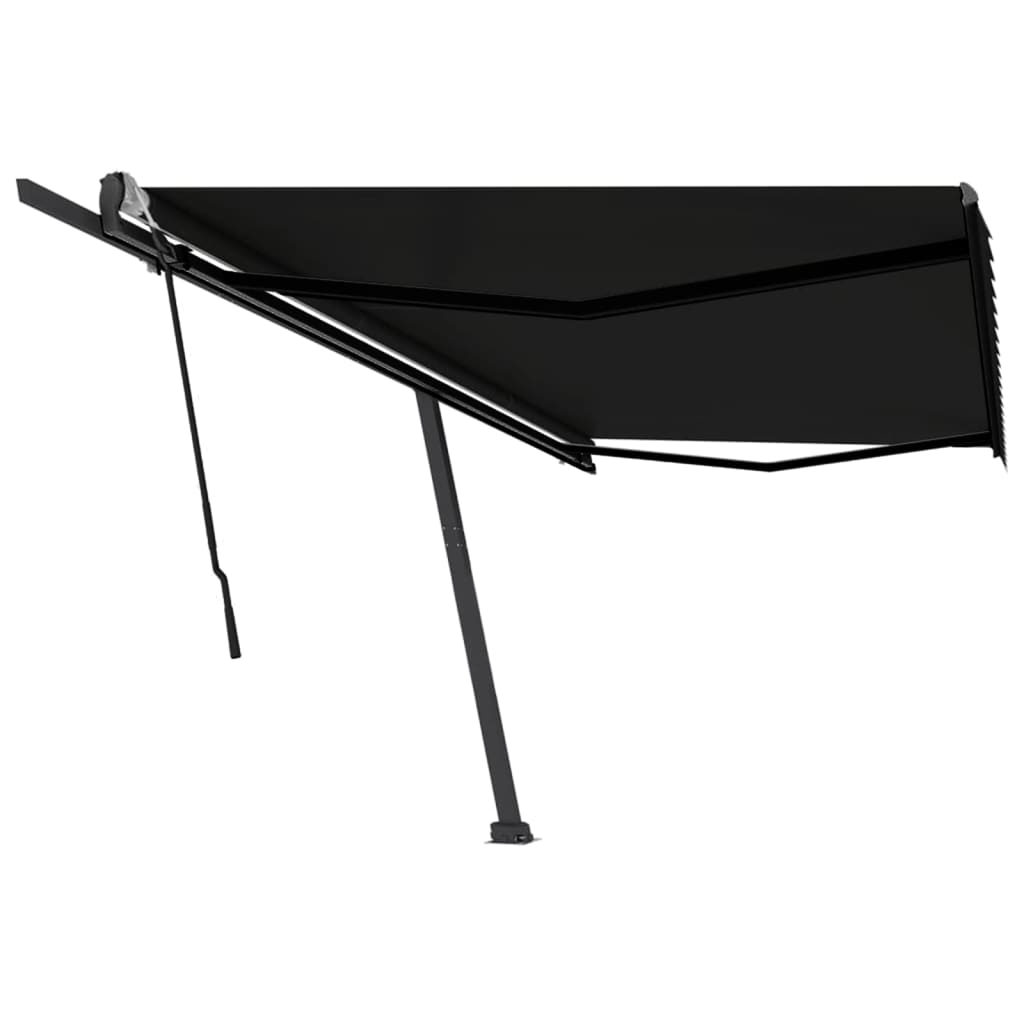 VidaXL Luifel vrijstaand handmatig uittrekbaar 500x300 cm antraciet
