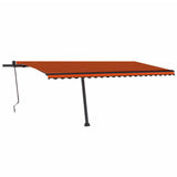 VidaXL Luifel vrijstaand automatisch 500x300 cm oranje en bruin