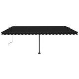 VidaXL Luifel automatisch met LED en windsensor 500x300 cm antraciet