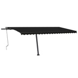 VidaXL Luifel automatisch met LED en windsensor 500x300 cm antraciet