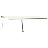VidaXL Luifel vrijstaand handmatig uittrekbaar 600x300 cm crèmekleurig