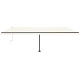 VidaXL Luifel vrijstaand automatisch 600x300 cm crèmekleurig
