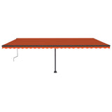 VidaXL Luifel vrijstaand automatisch 600x300 cm oranje en bruin