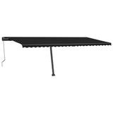 VidaXL Luifel automatisch met LED en windsensor 600x300 cm antraciet