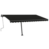 VidaXL Luifel vrijstaand handmatig uittrekbaar 400x350 cm antraciet