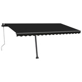 VidaXL Luifel automatisch met LED en windsensor 450x350 cm antraciet