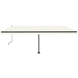 VidaXL Luifel vrijstaand automatisch 500x350 cm crèmekleurig