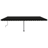 VidaXL Luifel vrijstaand handmatig uittrekbaar 600x350 cm antraciet