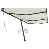 VidaXL Luifel vrijstaand automatisch 600x350 cm crèmekleurig