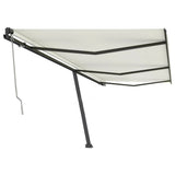 VidaXL Luifel vrijstaand automatisch 600x350 cm crèmekleurig