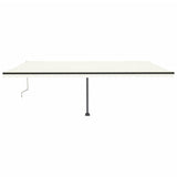 VidaXL Luifel automatisch met LED en windsensor 600x350 cm crèmekleur