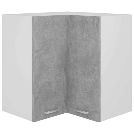 Vidaxl hanghoekkast lyon 57x57x60 cm bewerkt hout betongrijs