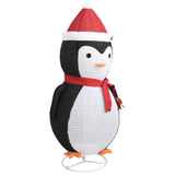 Vidaxl kerstpinguïn decoratief led 180 cm luxe stof