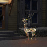 Vidaxl kerstversiering rendier 140 led's 120 cm acryl meerkleurig
