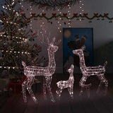 Vidaxl kerstversiering rendierfamilie 300 led's warmwit acryl