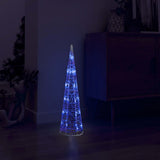 Vidaxl lichtkegel decoratief led blauw 60 cm acryl