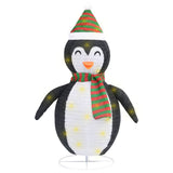 Vidaxl kerstpinguïn decoratief led 90 cm luxe stof