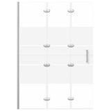 Vidaxl douchewand inklapbaar 100x140 cm esg wit