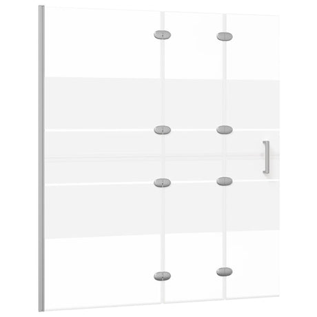 VidaXL Douchewand inklapbaar 120x140 cm ESG wit