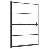 Vidaxl douchewand 100x140 cm esg zwart