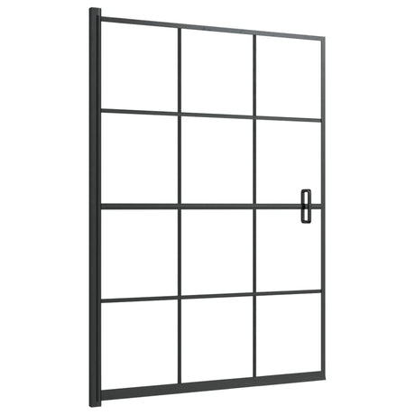 Vidaxl douchewand 100x140 cm esg zwart