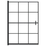 Vidaxl douchewand 100x140 cm esg zwart