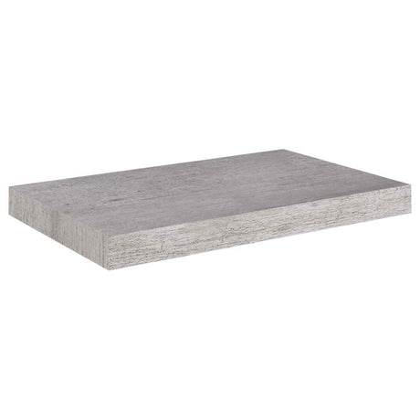 Vidaxl wandschap zwevend 50x23x3,8 cm mdf betongrijs