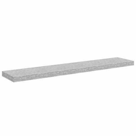Vidaxl wandschap zwevend 120x23,5x3,8 cm mdf betongrijs