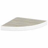 Vidaxl hoekwandschap 35x35x3,8 cm mdf eikenkleurig en wit