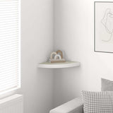 Vidaxl hoekwandschap 35x35x3,8 cm mdf eikenkleurig en wit