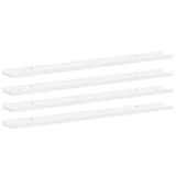 Vidaxl wandschappen 4 st 100x9x3 cm hoogglans wit