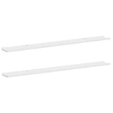 Vidaxl wandschappen 2 st 115x9x3 cm wit
