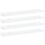 Vidaxl wandschappen 4 st 60x9x3 cm wit