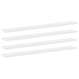 Vidaxl wandschappen 4 st 115x9x3 cm wit