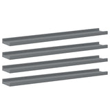 Vidaxl wandschappen 4 st 80x9x3 cm grijs