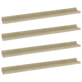 Vidaxl wandschappen 4 st 80x9x3 cm sonoma eikenkleurig