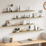 Vidaxl wandschappen 4 st 100x9x3 cm sonoma eikenkleurig