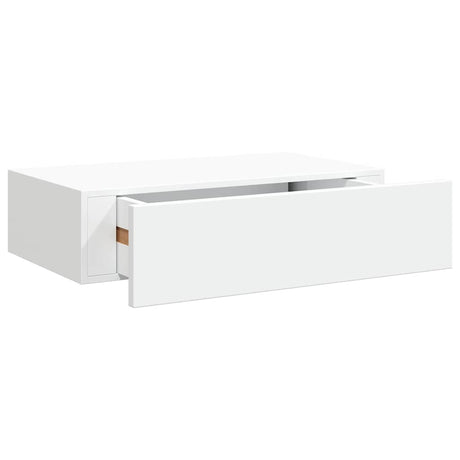 Vidaxl wandschap met lade 40x23,5x10 cm mdf wit