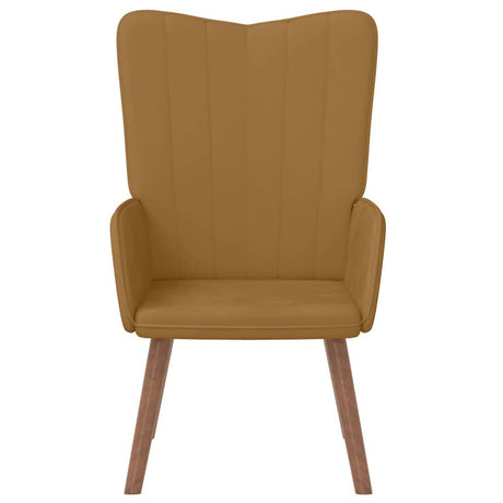 Vidaxl relaxstoel fluweel bruin