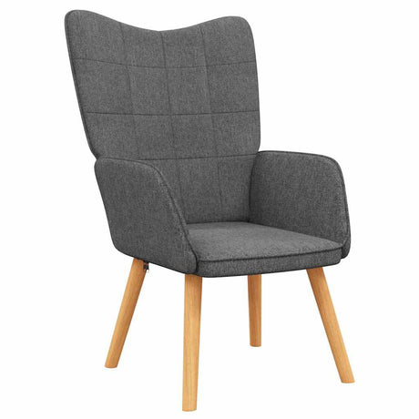 Vidaxl relaxstoel stof donkergrijs